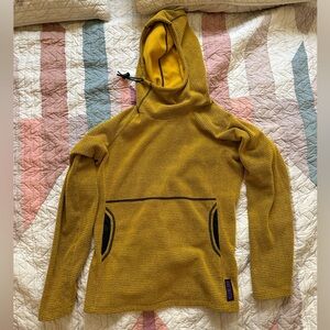 Women’s gold Melanzana Microgrid Hoodie